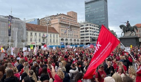 Prosvjed Radnica I Radnika Zaposlenih U Pred Kolskom Odgoju